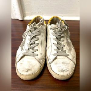 Golden goose superstar metallic gold sneakers size 38